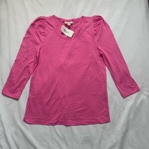 Style & Co. Fuchsia Long Sleeve Top
